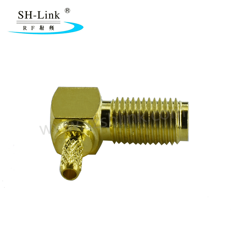 RF 90 degees SMA coaxial female connector